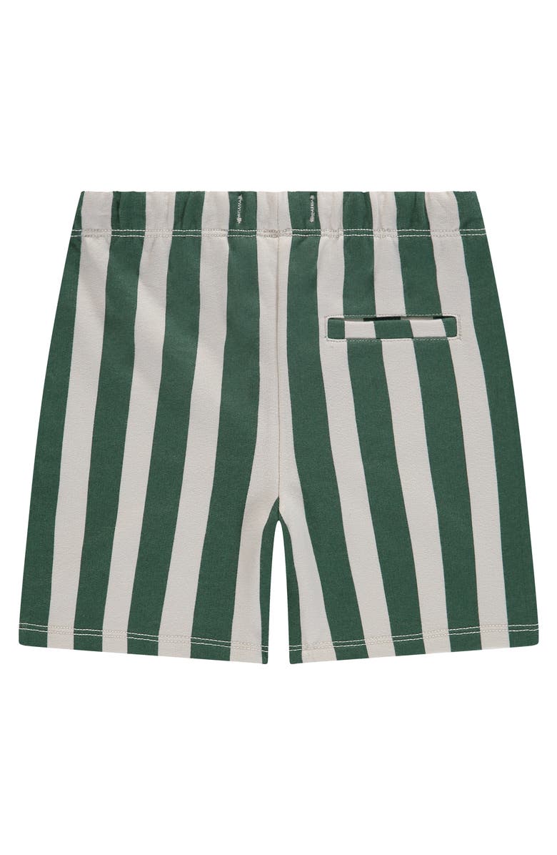 Stains and Stories by Babyface Stripe Print Sweatshorts, Alternate, color, Bottle