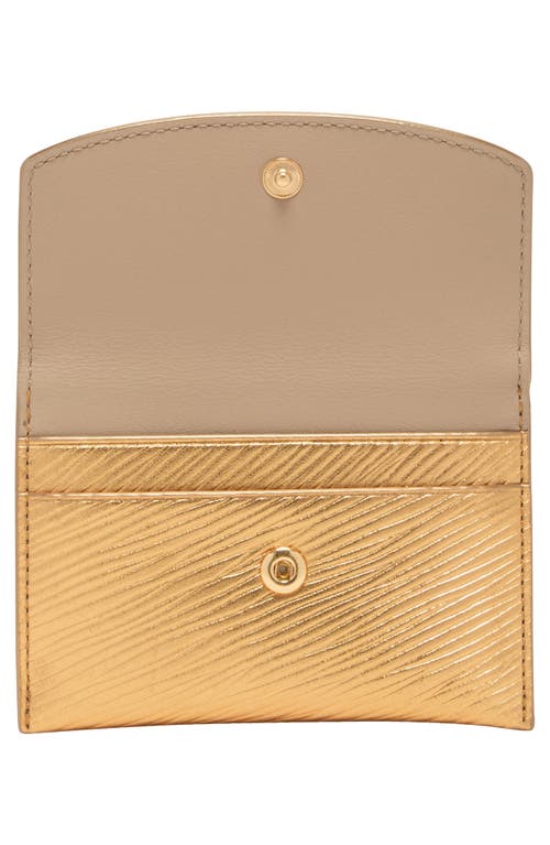 Tumi Flap Card Case In Gold