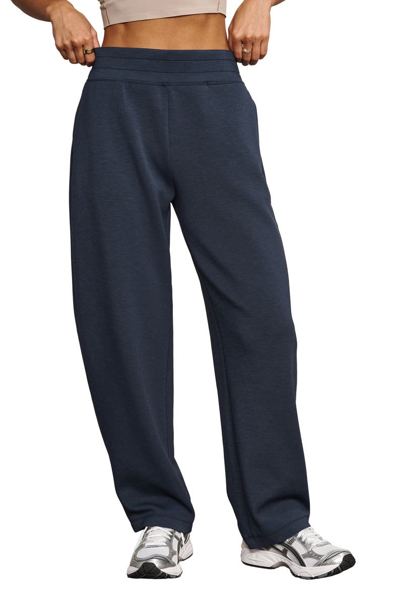 DreamGlow Performance Barrel Leg Pants, Main, color, NAVY BLUE