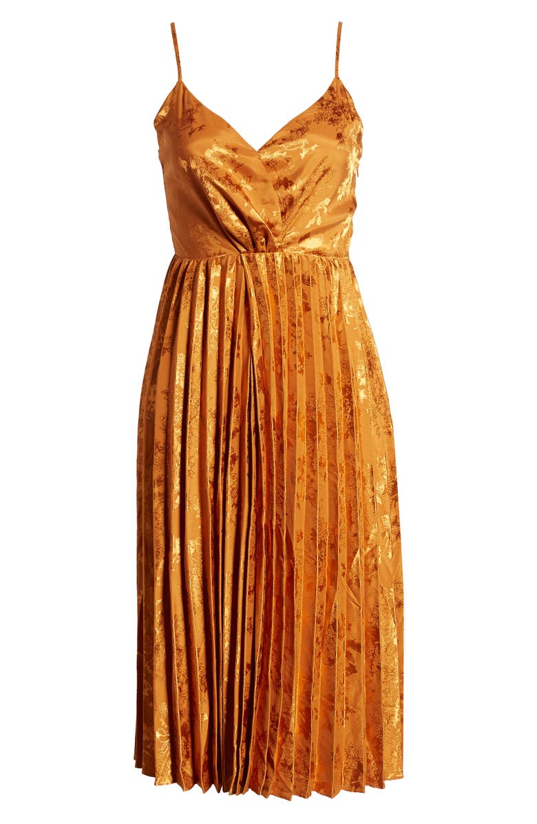 J.O.A. Pleat Skirt Sleeveless Dress, Alternate, color, 