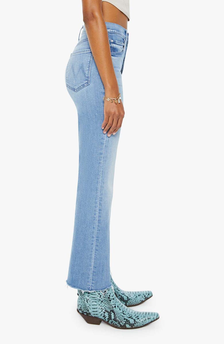 MOTHER The Tripper High Waist Fray Hem Ankle Jeans, Alternate, color,
