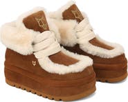 Naked Wolfe Bambi Black Suede/Shearling