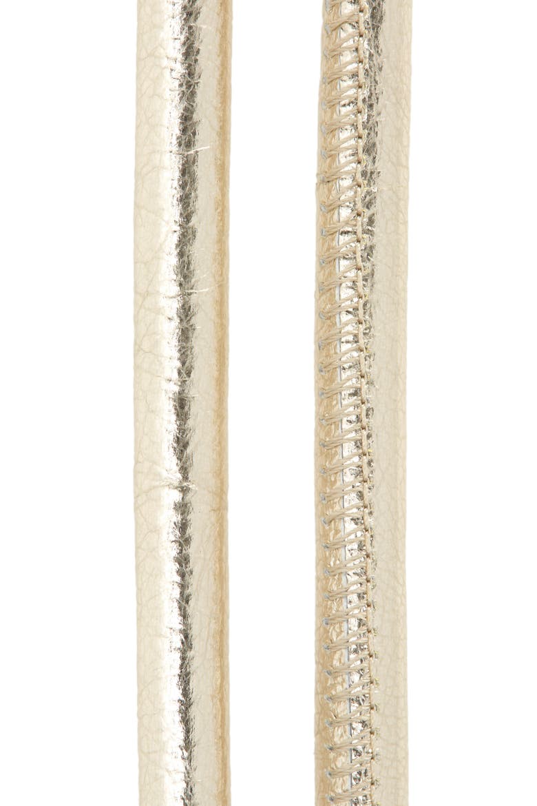 Poppie Knotted Leather Belt, Alternate, color, GOLD COLOR 9DA