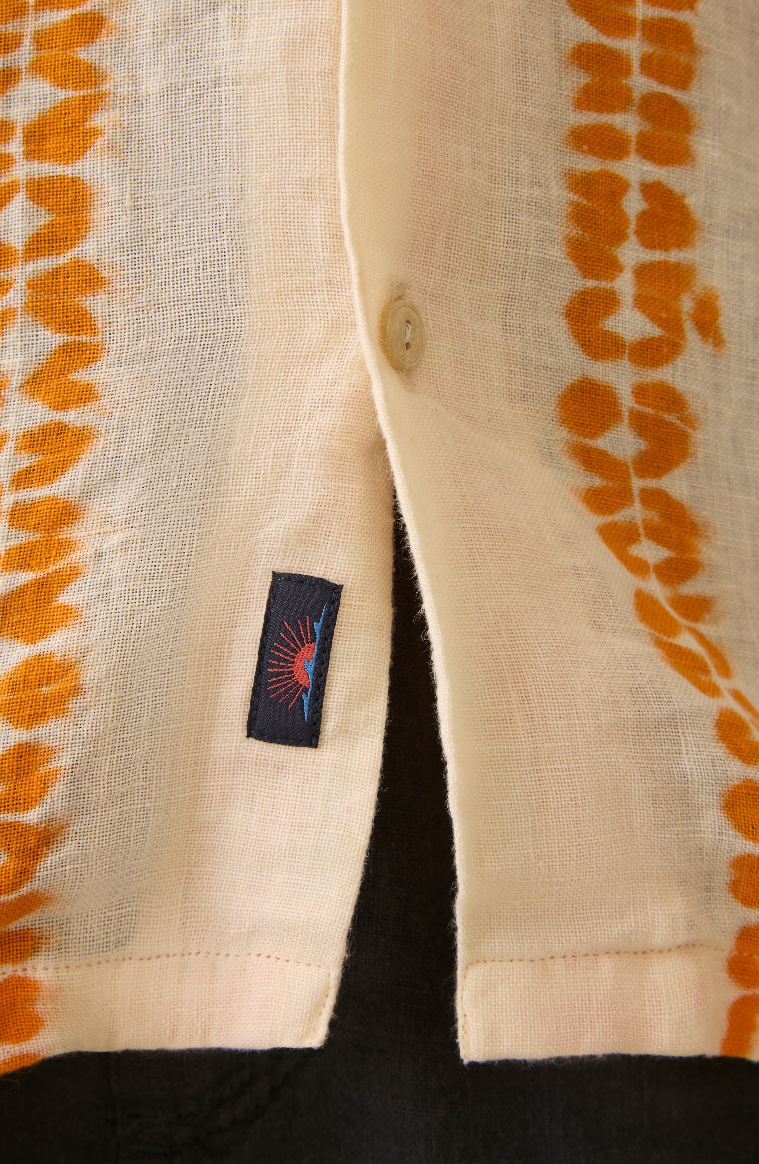 Shibori Palma Linen Camp Shirt - image 2