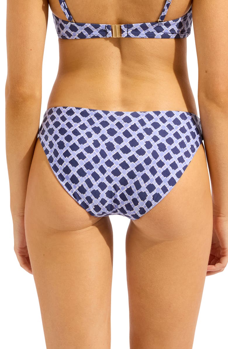 Seafolly Hipster Bikini Bottoms, Alternate, color, Blue Indigo