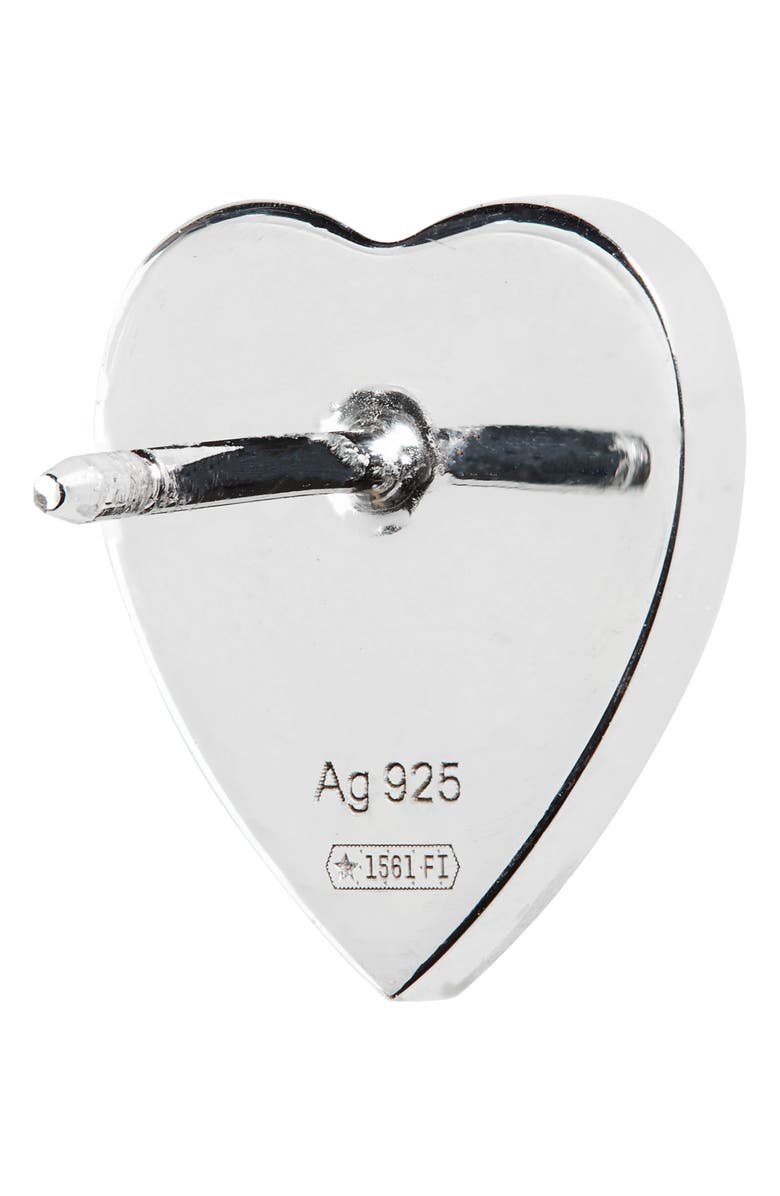 Trademark Heart Sterling Silver Stud Earrings