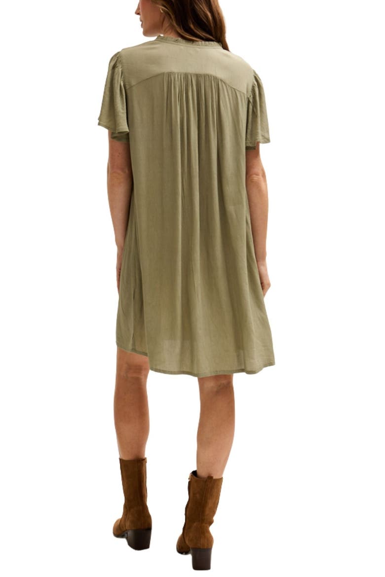 Roma Angel Sleeve Mini Dress, Alternate, color, Green