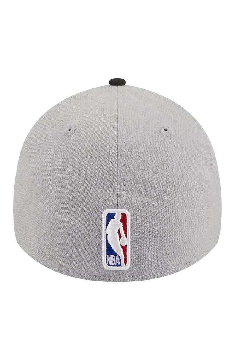 New Era Men's New Era Gray/Black Utah Jazz Tip-Off Two-Tone 39THIRTY Flex Hat, Alternate, color,