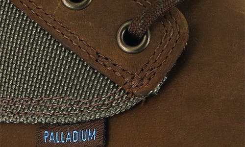 Palladium Pampa Waterproof Mixed Media Boot In Bridle Brown/moon Mist