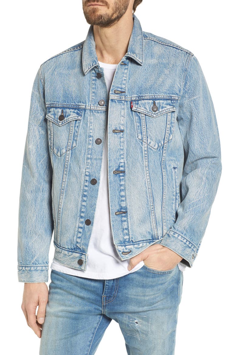 Levi's® Trucker Denim Jacket, Main, color, ROLLED UP DOLLAR