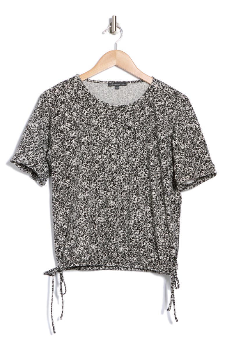 Adrianna Papell Drawstring Waist Blouson Top, Alternate, color, 