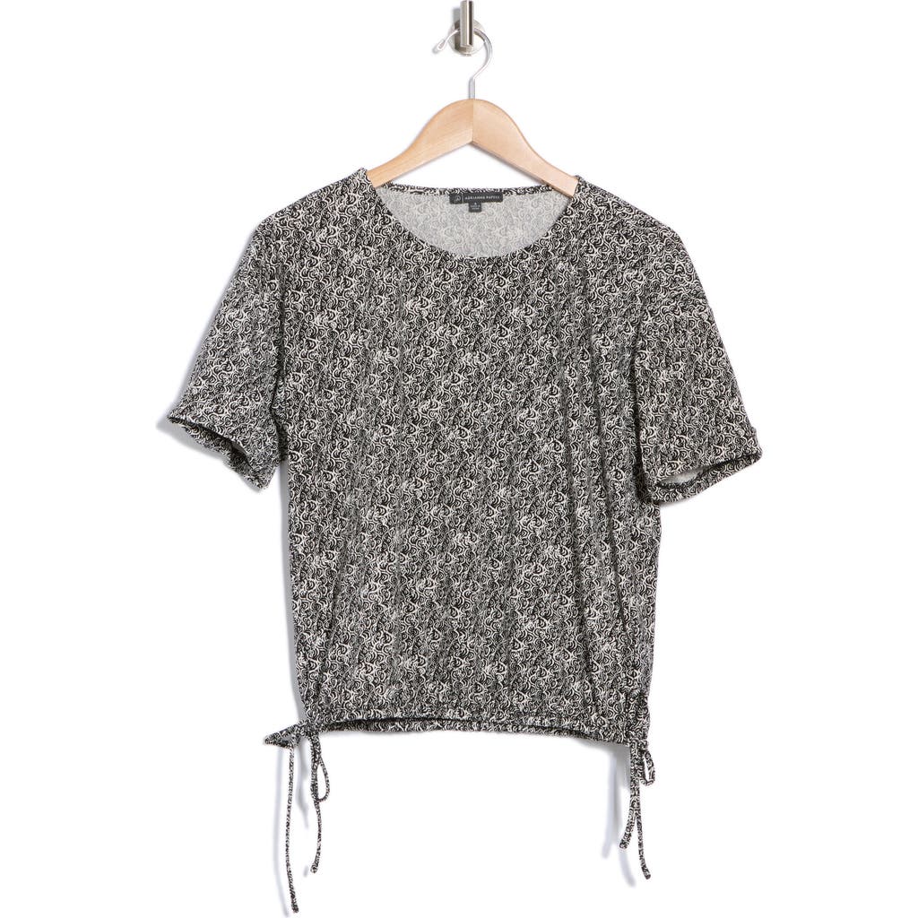 ADRIANNA PAPELL ADRIANNA PAPELL DRAWSTRING WAIST BLOUSON TOP