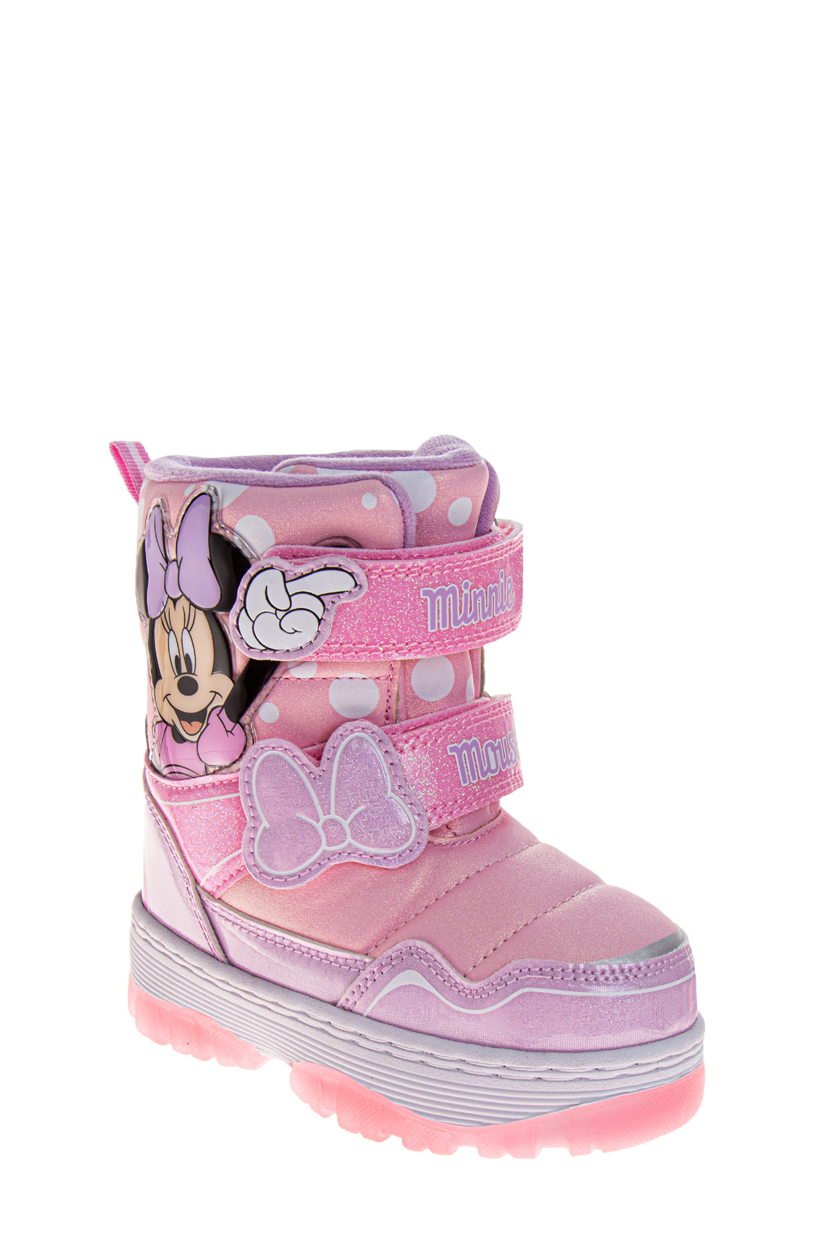 JOSMO x Disney Kids' Minnie Mouse Snow Boot, Main, color, Pink