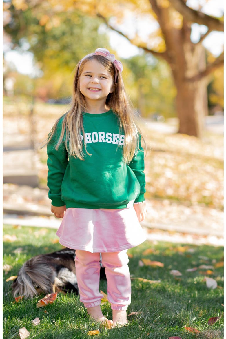 Skirted Bow Jogger, Alternate, color, Pink
