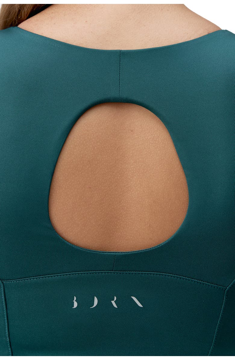 Born Living Yoga Godo Medium Support Performance Sport Top, Alternate, color, Deep Green