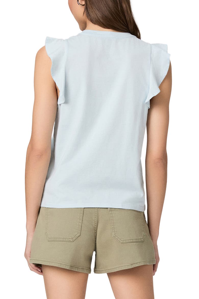 Alaria Flutter Sleeve Top, Alternate, color, SKY BLUE