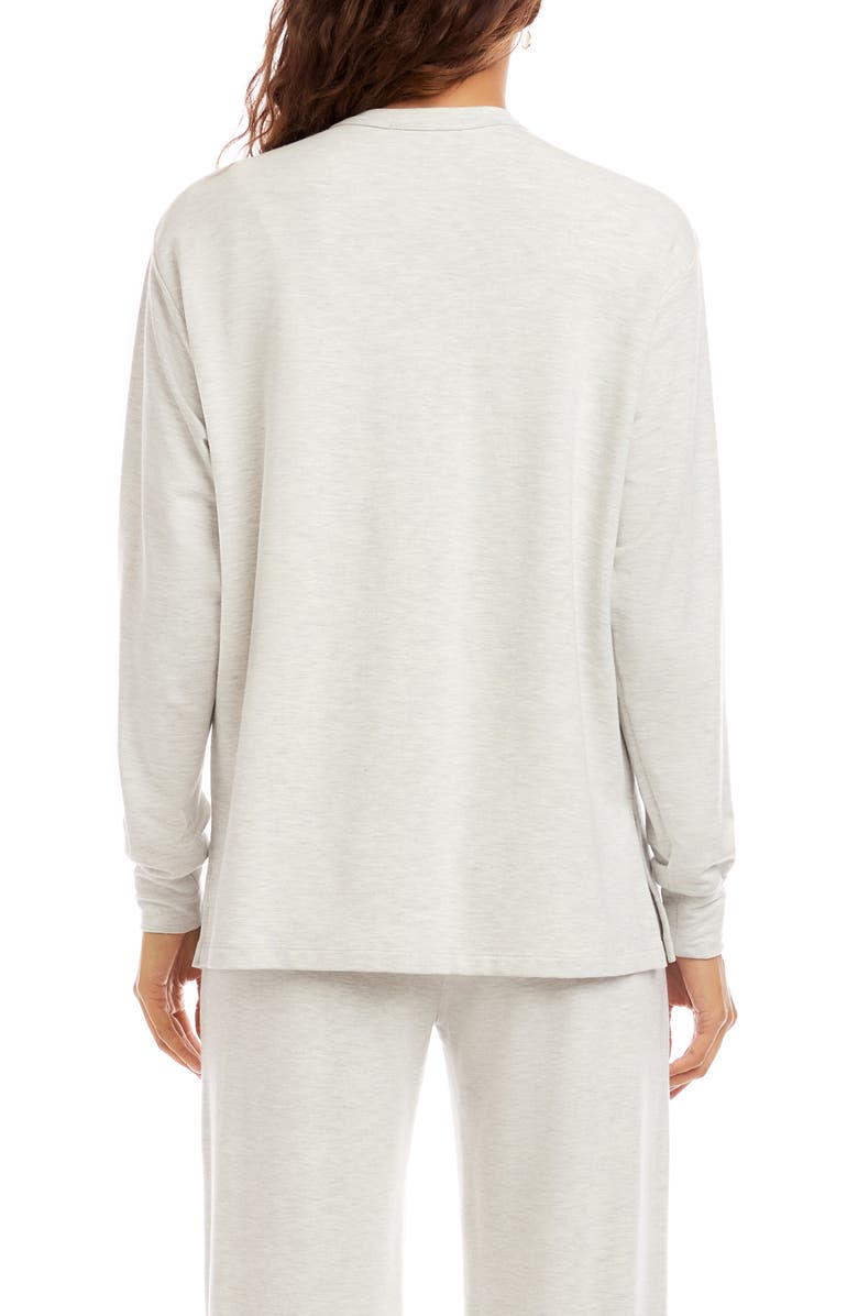Karen Kane Kangaroo Pocket Sweatshirt, Alternate, color, Heather