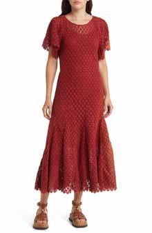 THE GREAT. The Harmony Cotton Lace Dress