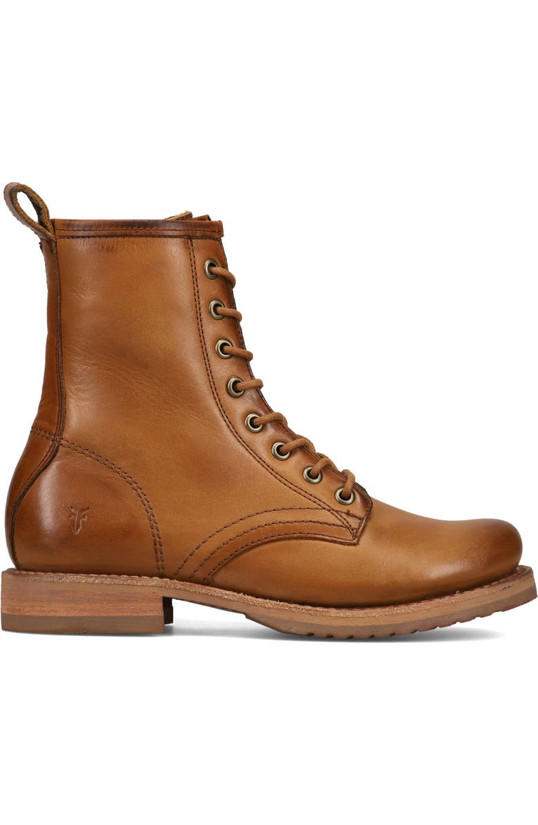 Frye Veronica Flex Combat Boot, Alternate, color, Caramel - Avalon
