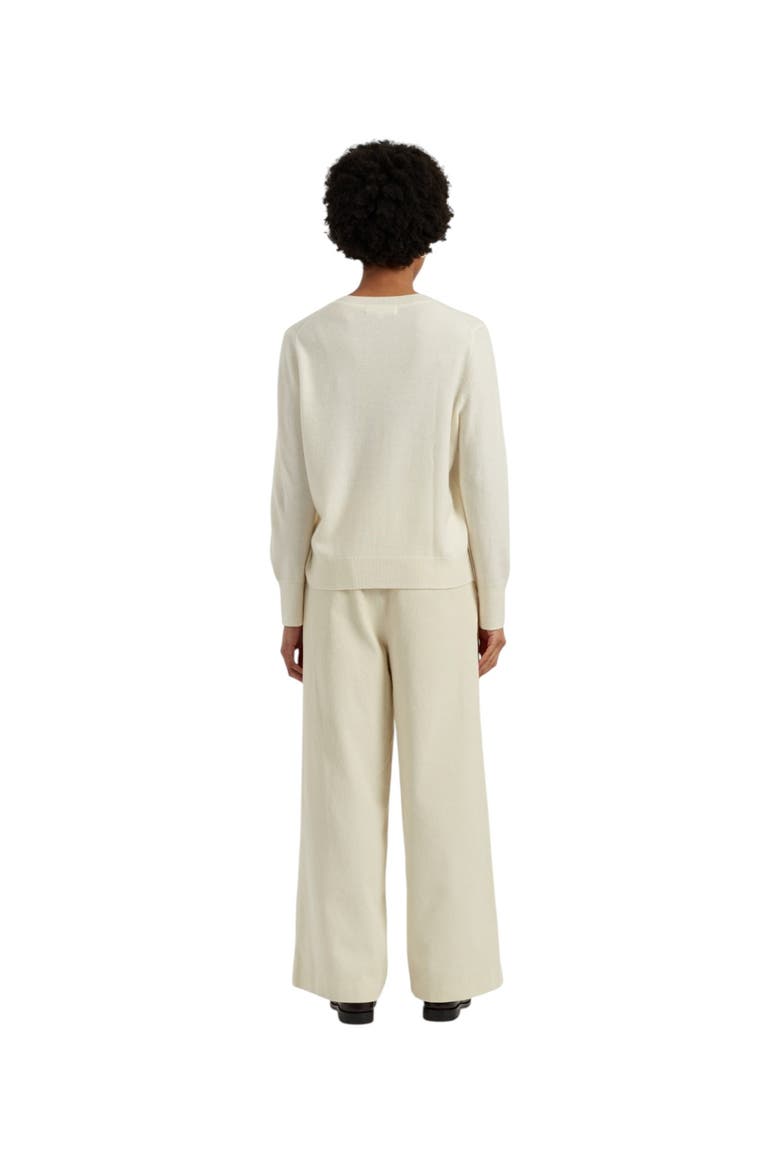 Wool-cashmere Snoopy Santa Sweater, Alternate, color, Cream
