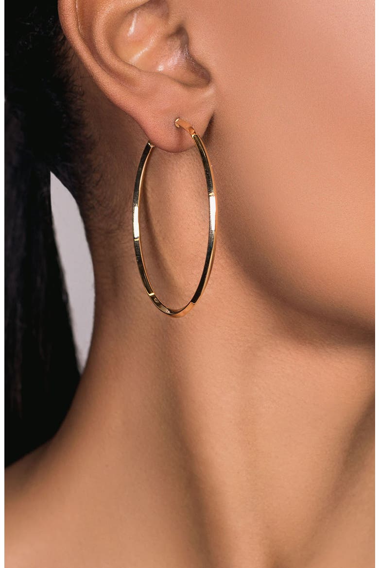 14K Gold 45mm Thin Royale Hoops, Alternate, color, YELLOW GOLD