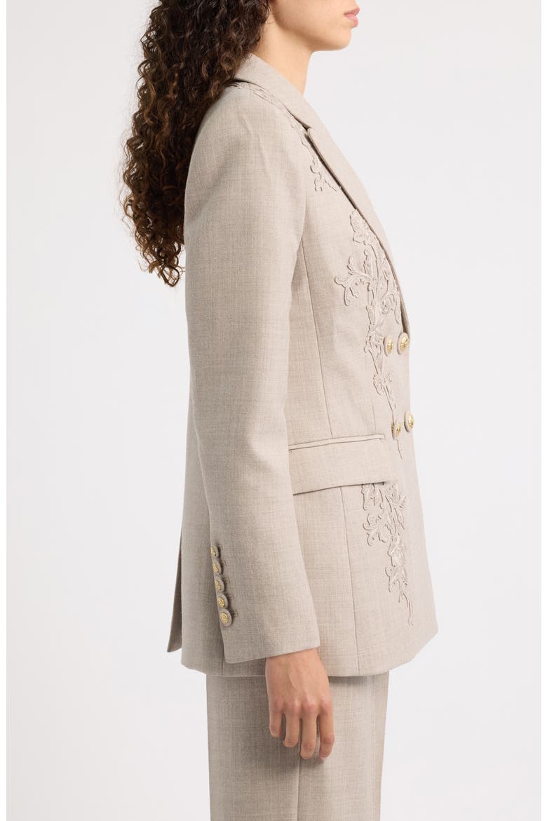Violet Embroidered Wool Blazer, Alternate, color, OAT