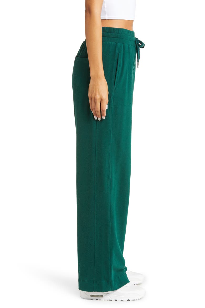 Serene Luxe Fleece Pants, Alternate, color, RETRO GREEN