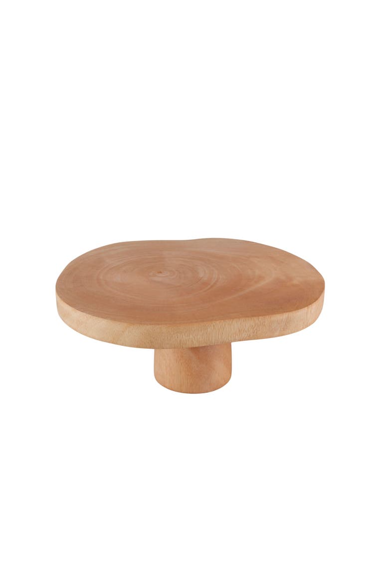 Kiln Mango  Wood Cake Stand, Main, color, Mango
