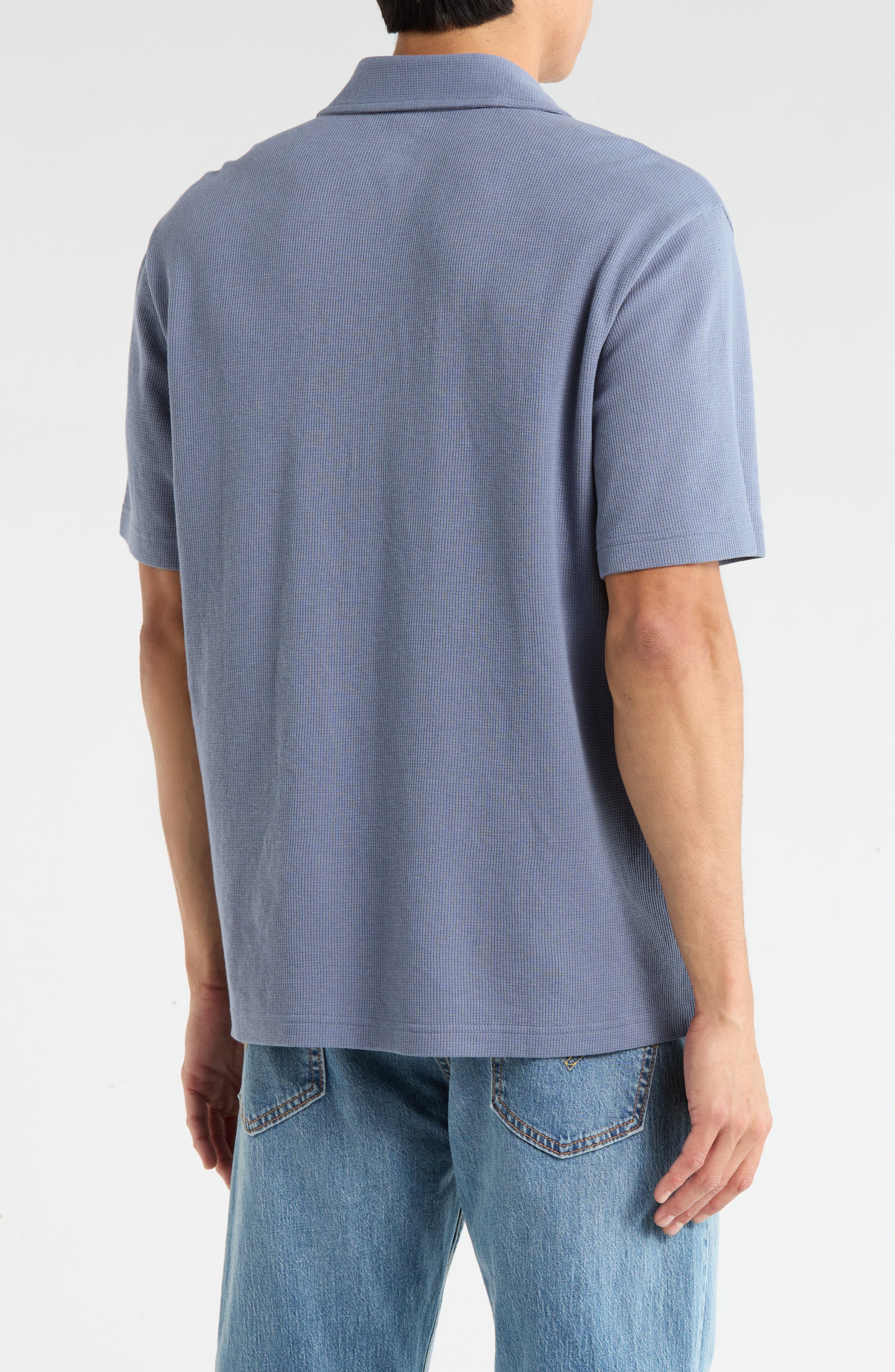 Thermal Knit Camp Shirt - image 4