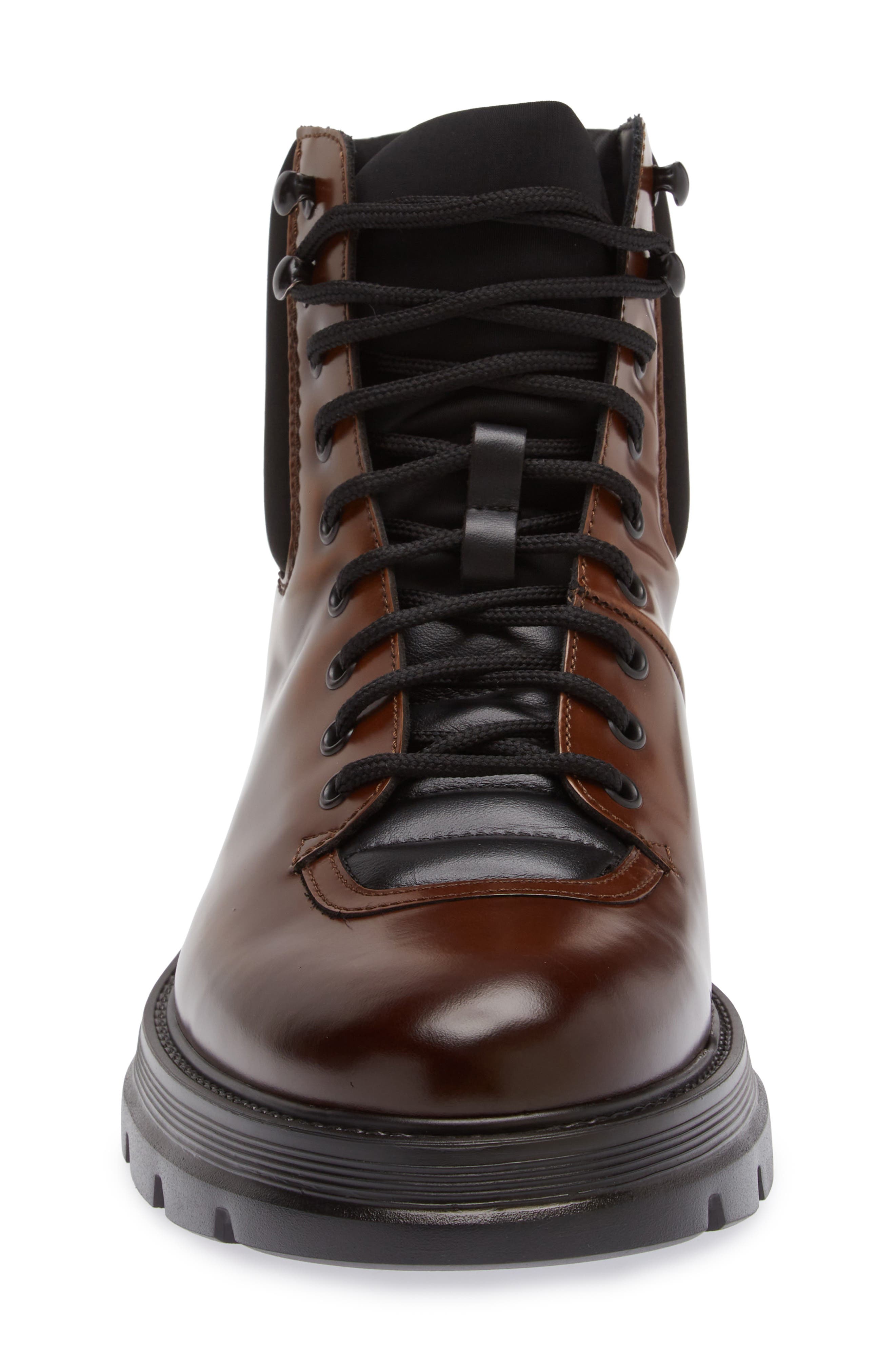 Adam Lace-Up Boot, Alternate, color, TAN/BLACK