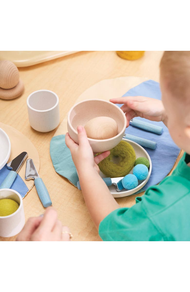 Kaplan Early Learning Company Breakfast Tableware Set - 24 Pieces, Alternate, color, Multicolored