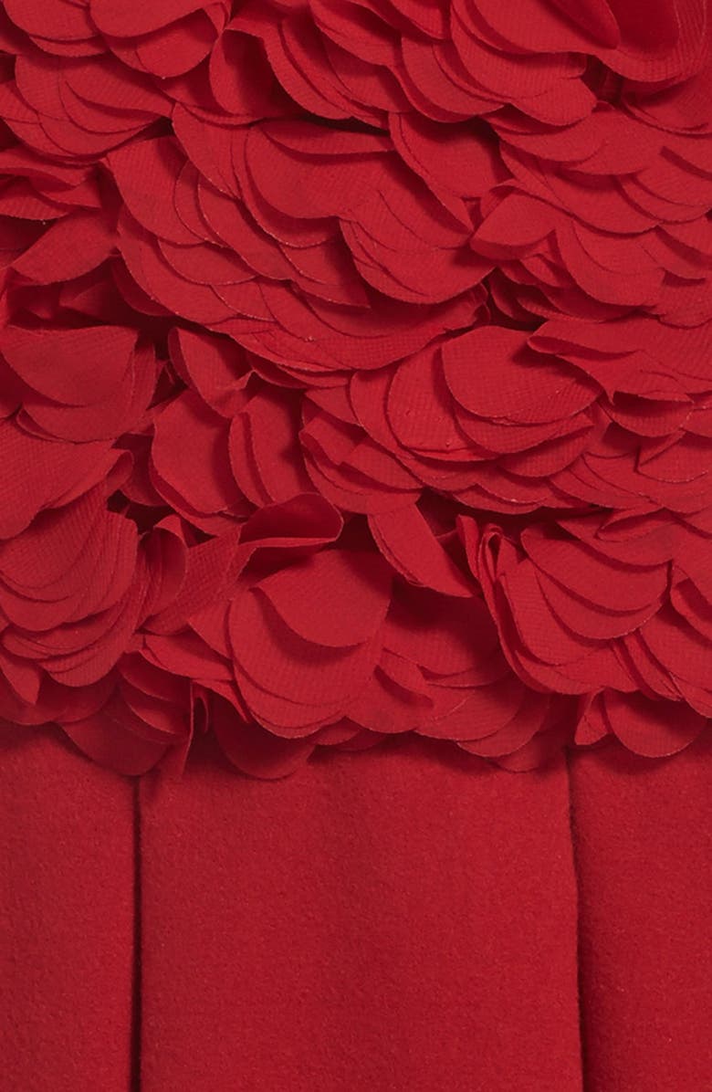 Pippa & Julie Rosette Embellished Pleated Dress, Alternate, color, 