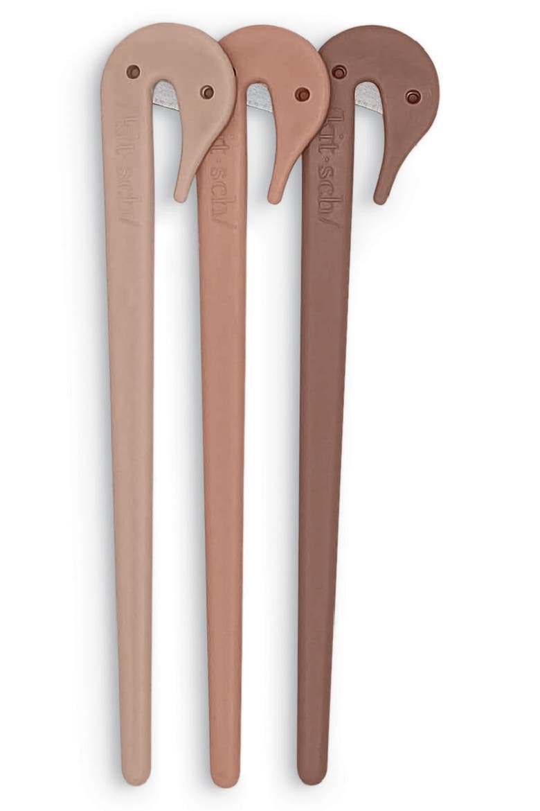 3-Piece Elastic Cutters Set, Main, color, BEIGE MULTI