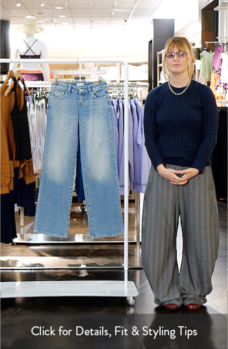 Zoe Low Rise Wide Leg Girlfriend Jeans, sales video thumbnail
