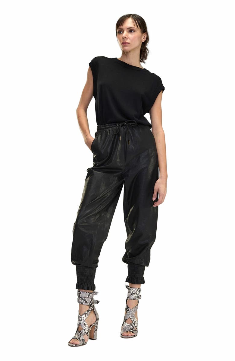 Cynthia Rowley The London Leather Jogger, Alternate, color,