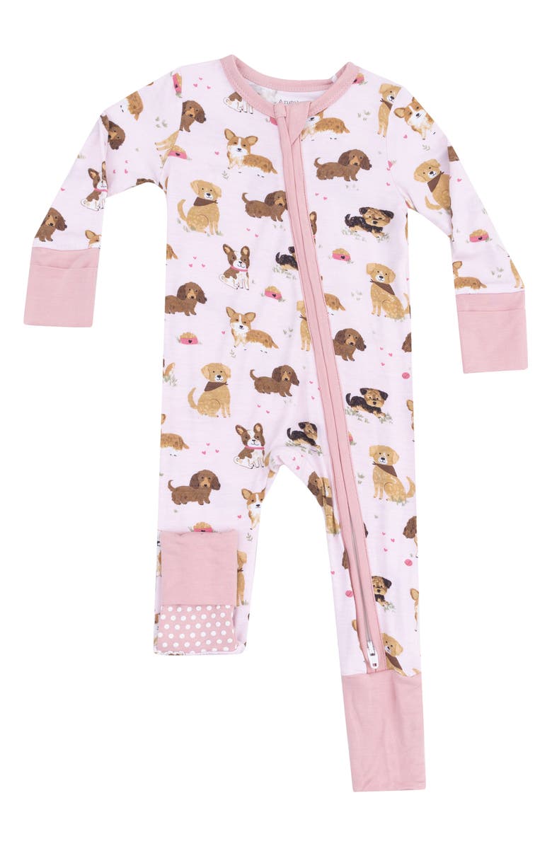 Angel Dear Best Friend Dogs Convertible Zip Romper, Main, color, 
