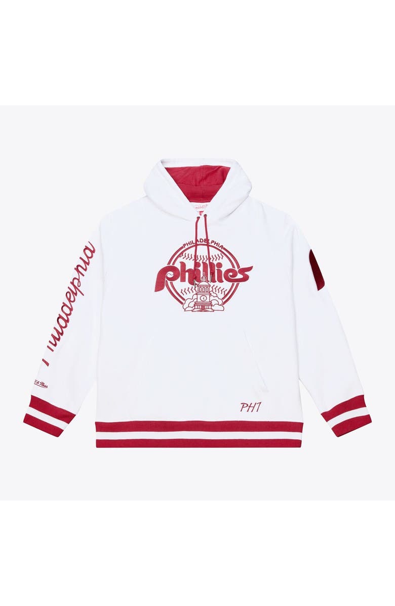 Mitchell & Ness Men's Mitchell & Ness  White Philadelphia Phillies Cooperstown Collection Fleece Hoodie, Main, color, White