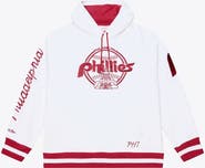 Mitchell & Ness Men's Mitchell & Ness  White Philadelphia Phillies Cooperstown Collection Fleece Hoodie