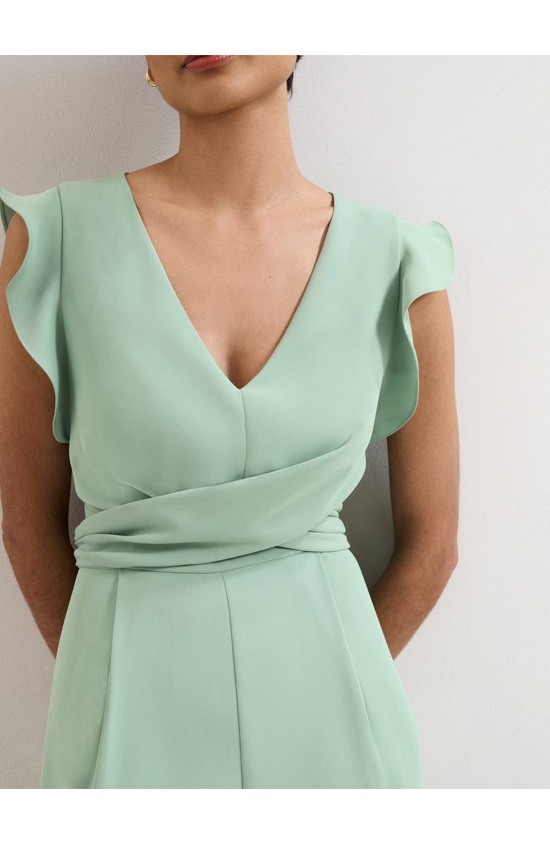 Phase Eight Ayla V-Neck Wide Leg Jumpsuit, Alternate, color, Green