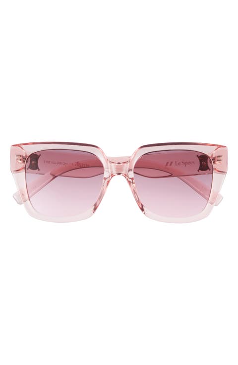 The Illusion 54mm Gradient Square Sunglasses