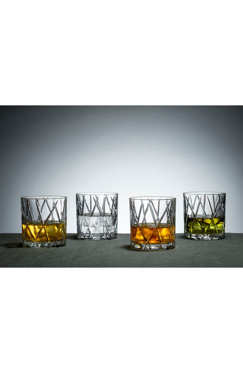 Orrefors City Set of 4 Crystal Old Fashioned Glasses, Alternate, color, Clear