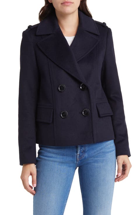 Wool Blend Peacoat