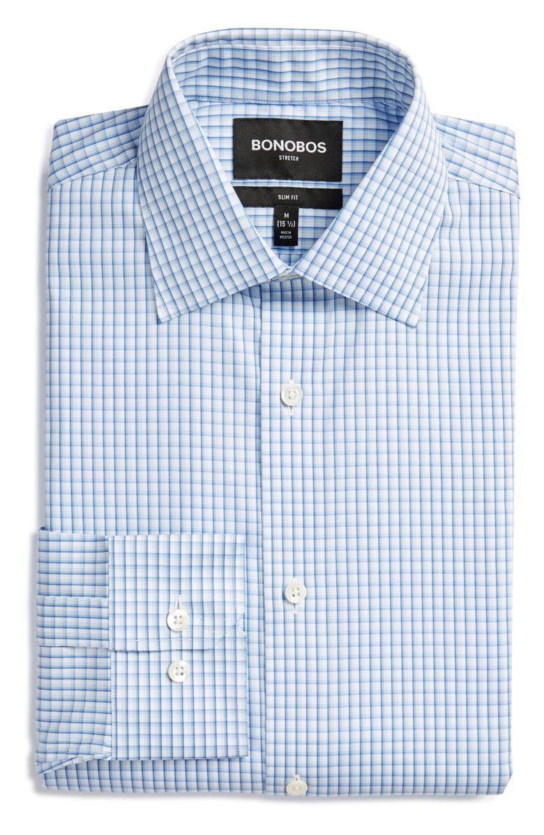 Bonobos Slim Fit Check Dress Shirt, Alternate, color,