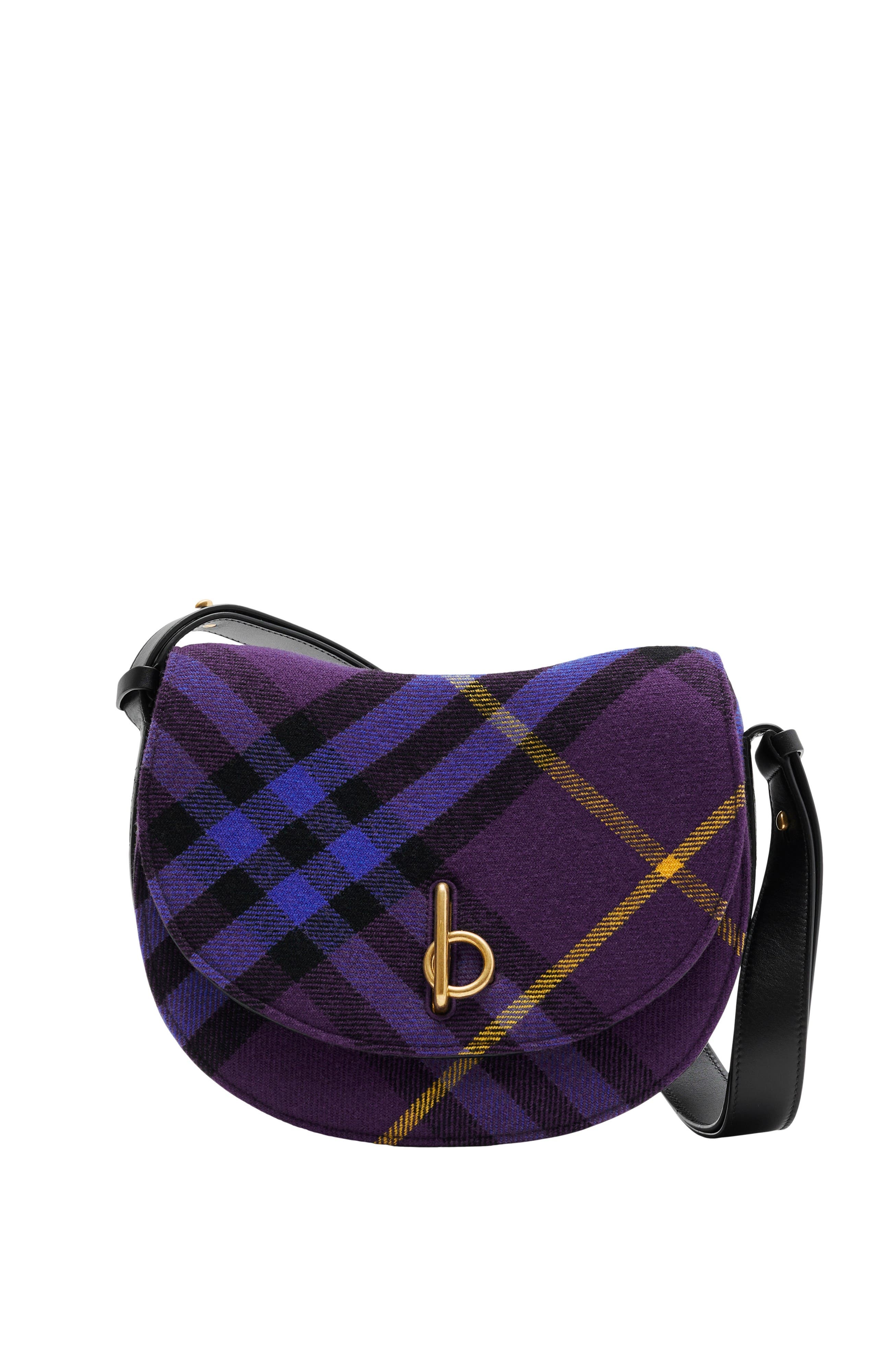 Burberry Rocking Horse Plaid-check Shoulder Bag In Ribbon