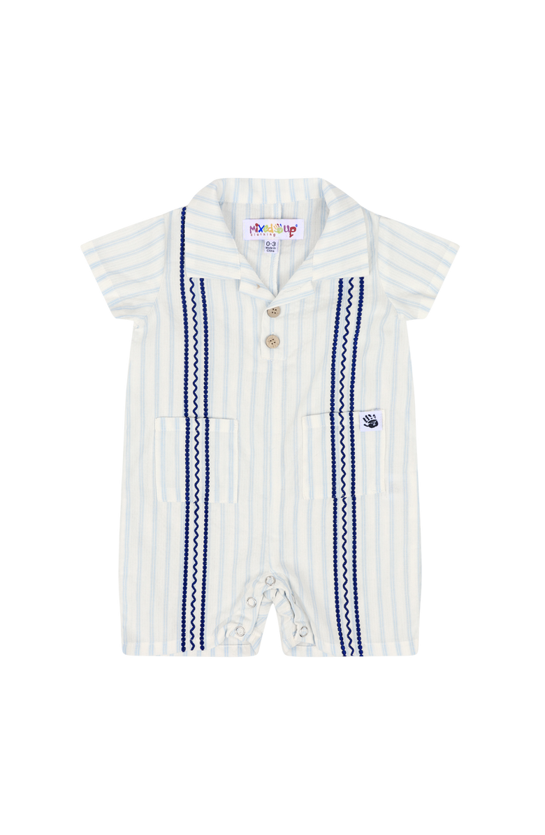 Mixed Up Clothing Bordado Baby Romper, Main, color, 