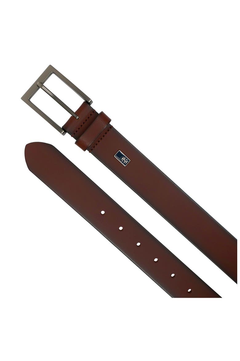 Mens Leather Jean Belt, Alternate, color, Cognac