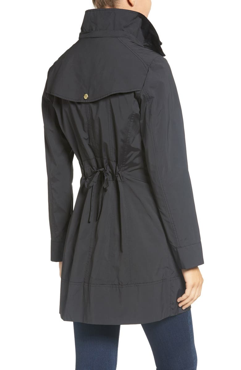 Back Bow Packable Hooded Raincoat