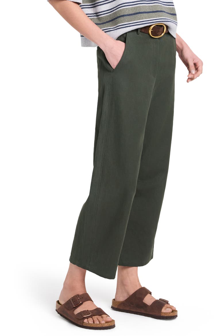 Slouchy Crop Boyfriend Pants, Alternate, color, ROSIN