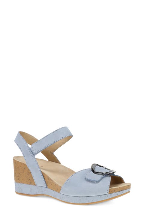 Stella Ankle Strap Platform Wedge Sandal (Women)