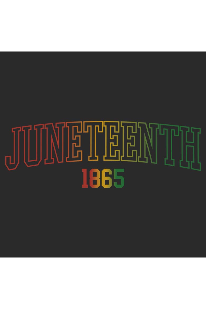 Men's Lost Gods Juneteenth 1865 Retro Gradient  Graphic T-Shirt, Alternate, color, Charcoal